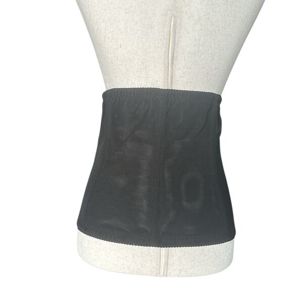 Charman Waist Trainer Corset Body Cincher Shapewear Black Red Satin Lace XL - Picture 4 of 8